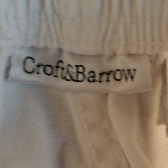 Croft & Barrow 3X Capris Pants Jeweled White H349 - Picture 9 of 9